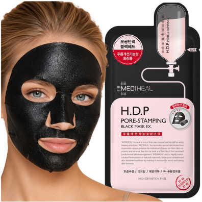 Mediheal Czarna Maska w Płachcie Oczyszczająca Pory maseczka do twarzy 25ml
