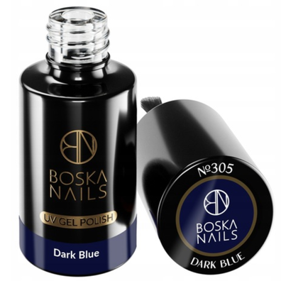 Boska Nails Lakier Hybrydowy do paznokci 305 Dark Blue Granatowy 6ml