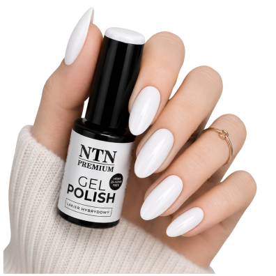 NTN Premium Lakier hybrydowy do paznokci 01 Gossip Girl biały white
