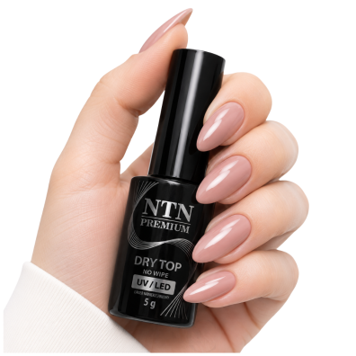 NTN Premium Dry Top No Wipe bez przemywania lakier hybrydowy do paznokci