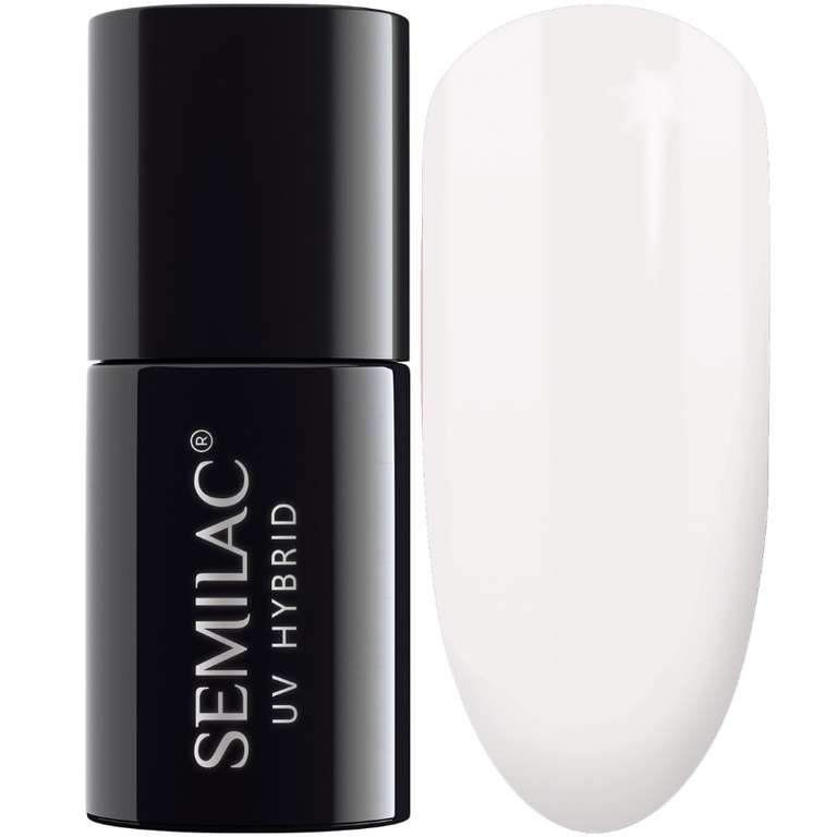 SEMILAC 001 Strong White UV LED Lakier Hybrydowy do paznokci 7ml biały