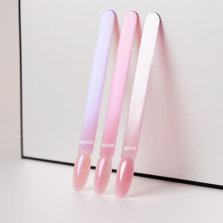 Makear SFX Pyłek w Płynie do paznokci BH02 Hailey Pink opalizująca tafla (7)